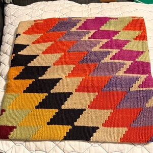 Decorative Geometric Accent Pillow - Multicolor